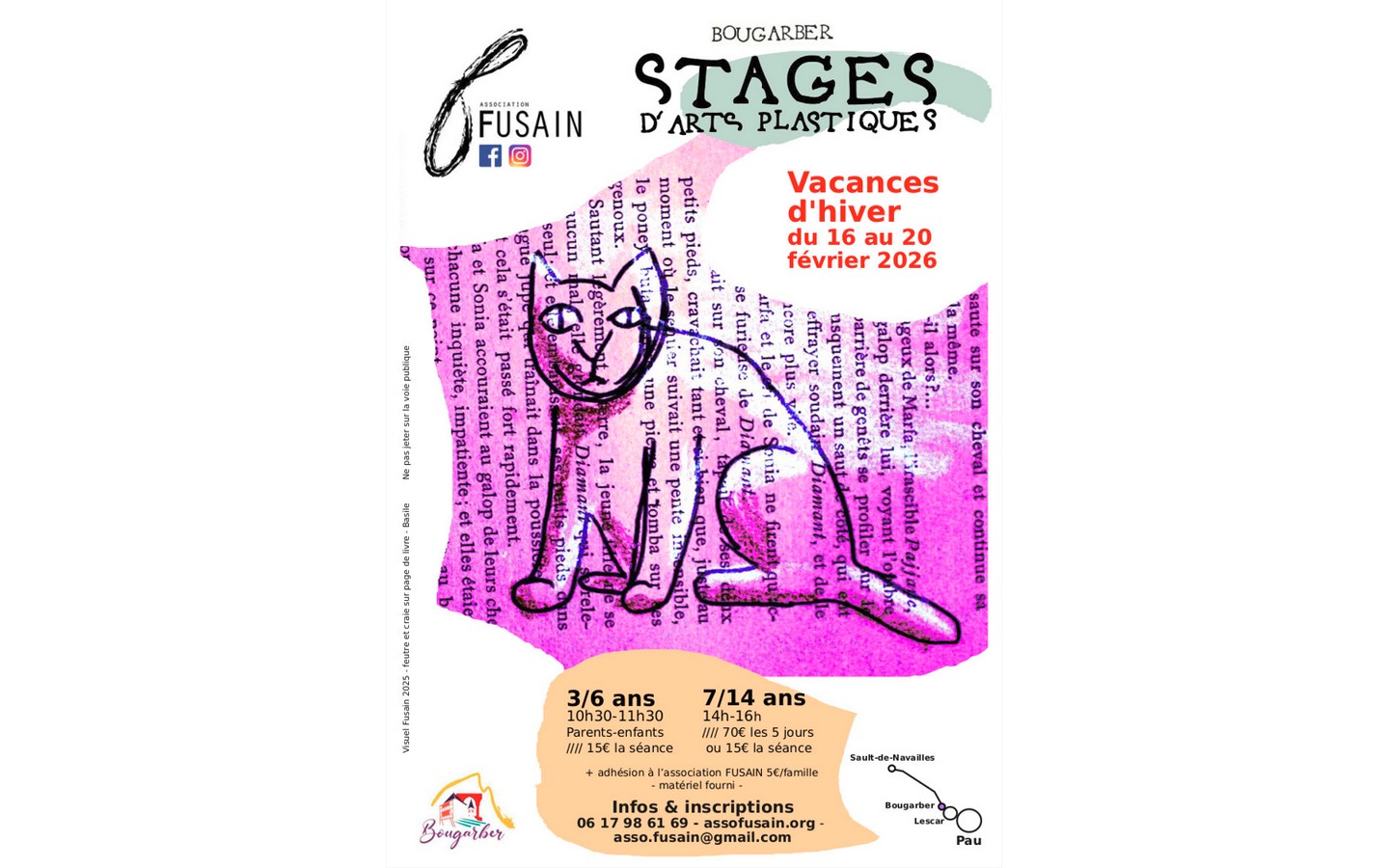 Stage d'art plastique vacances d'hiver