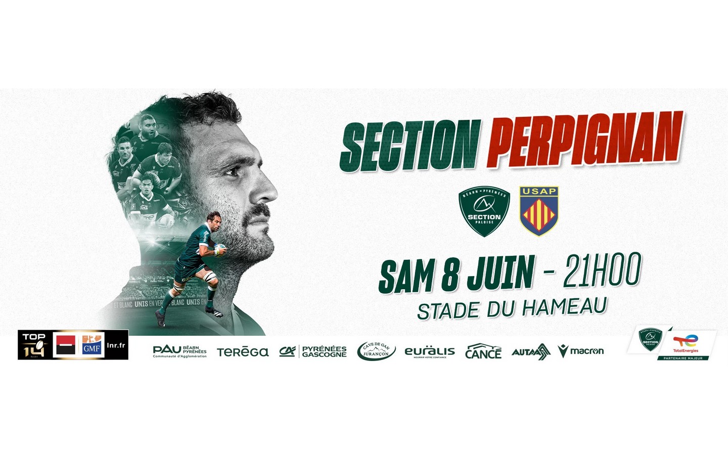 Rugby TOP14 Section Paloise Vs Perpignan