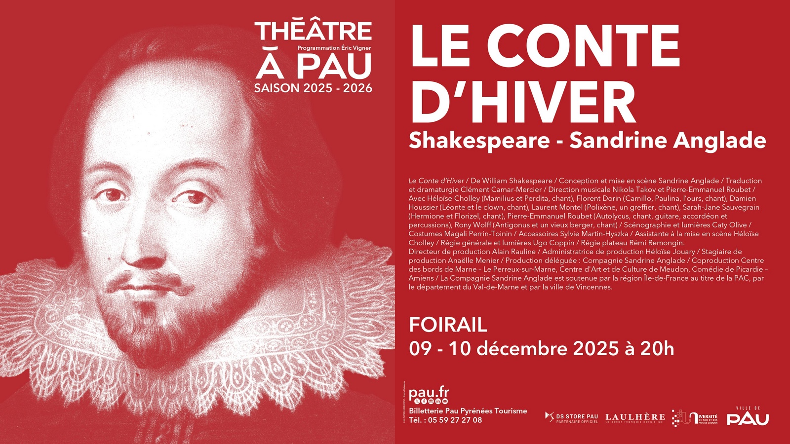 Théâtre à Pau - Le conte d'hiver