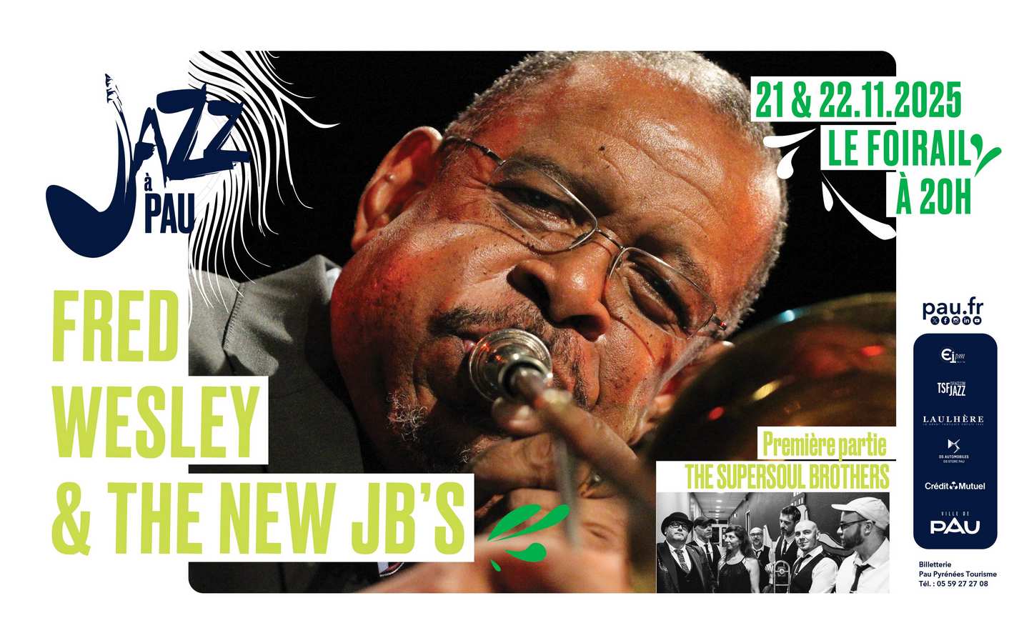 Saison de "Jazz à Pau" : Fred Wesley & The New ...