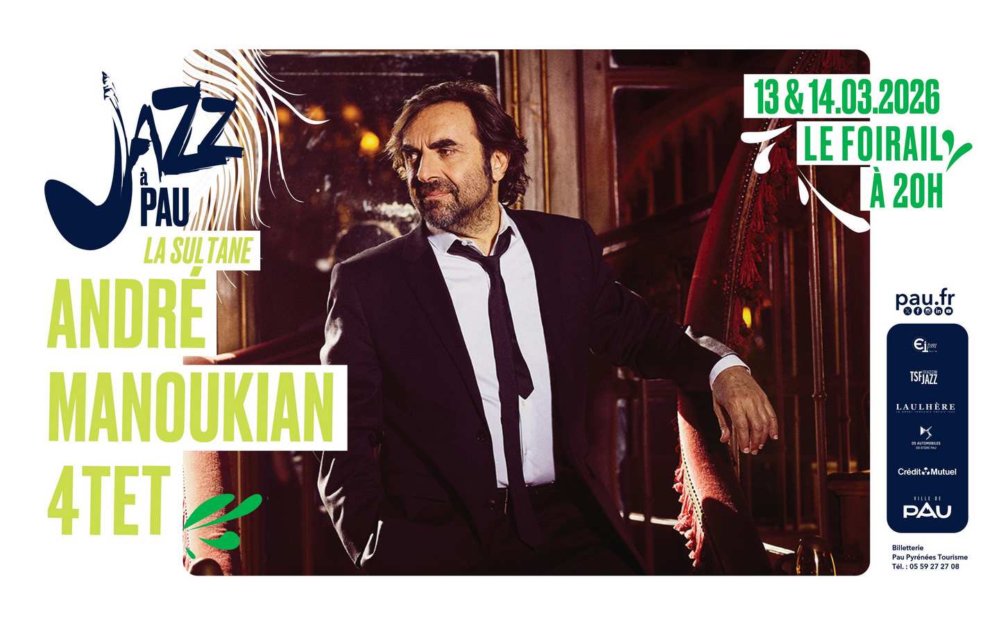 Saison de "Jazz à Pau" : André Manoukian 4Tet