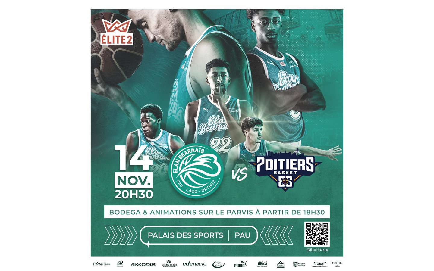 Basket ProB: Elan Béarnais Pau Lacq Orthez Vs  ...