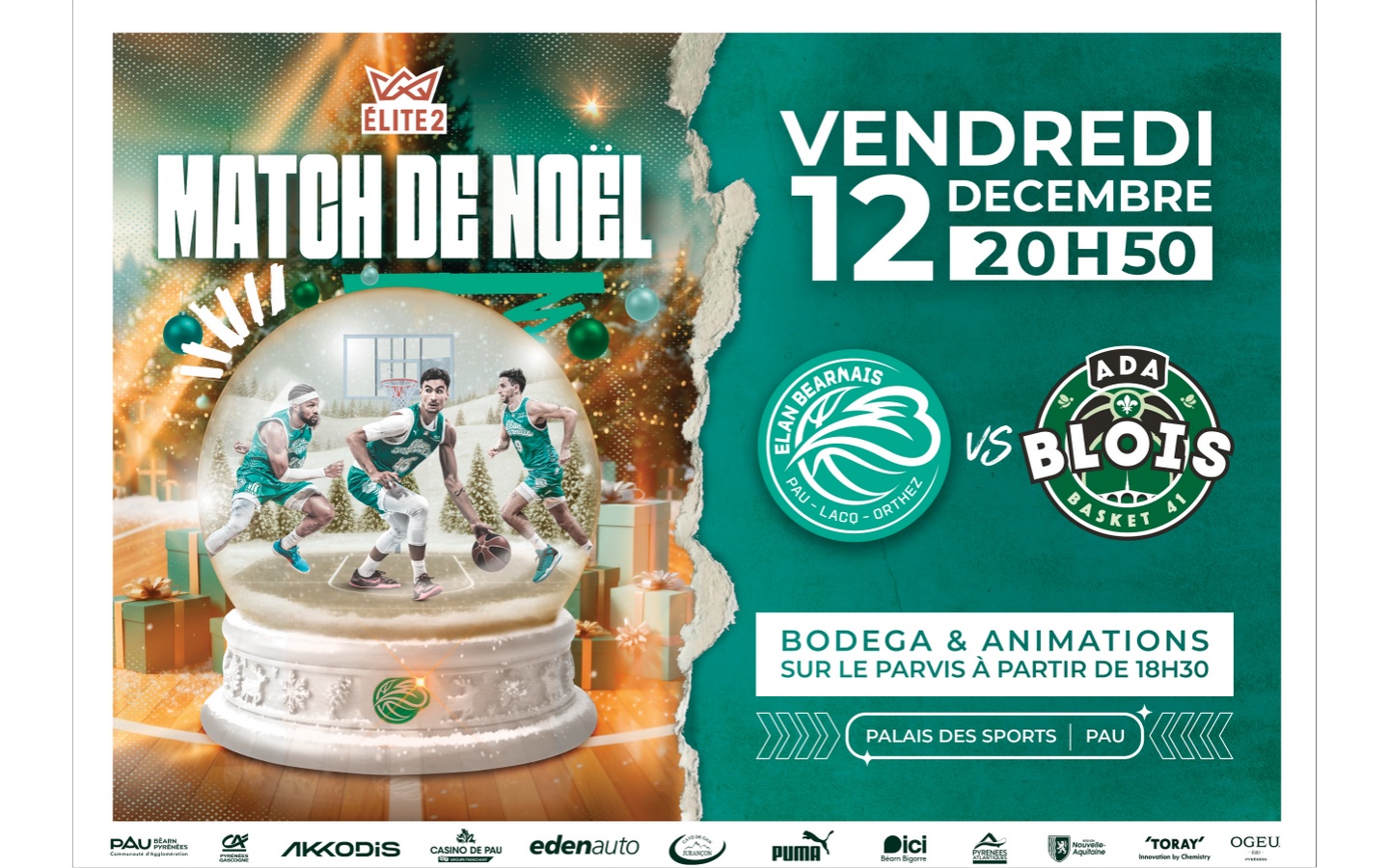 Basket ProB: Elan Béarnais Pau Lacq Orthez Vs  ...