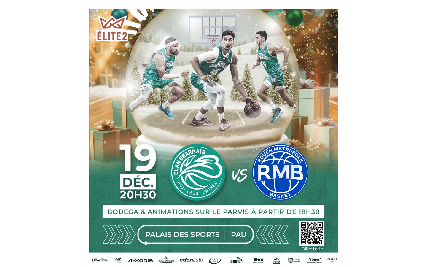 Basket ProB: Elan Béarnais Pau Lacq Orthez Vs  ...