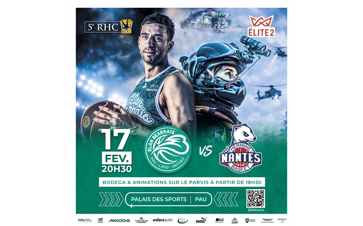 Basket ProB: Elan Béarnais Pau Lacq Orthez Vs  ...