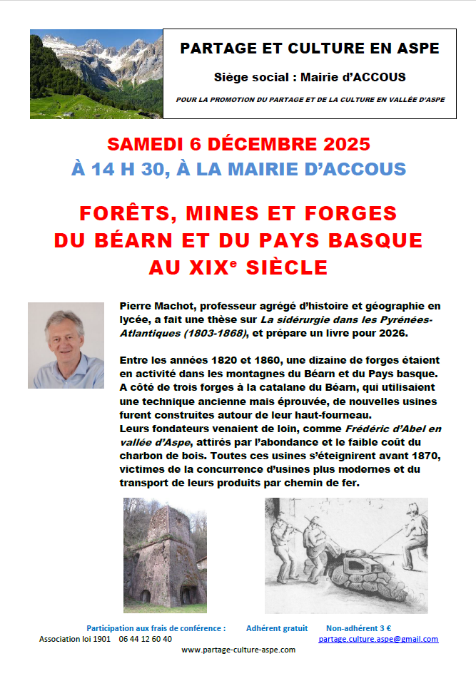 Conférence partage et culture : forêts, mines  ...