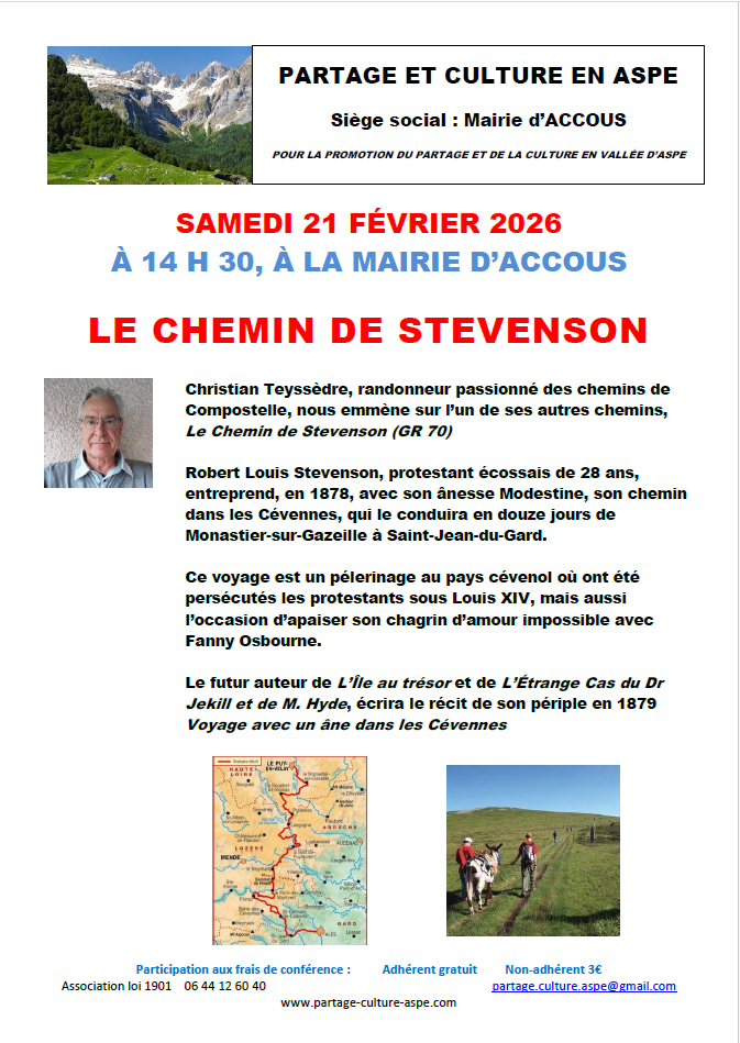 Conférence partage et culture : Chemin de Stev ...