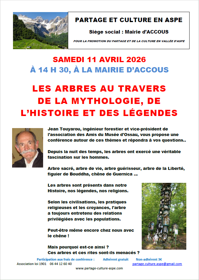 Conférence partage et culture : les arbres au  ...