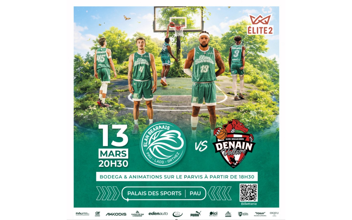 Basket ProB: Elan Béarnais Pau Lacq Orthez Vs  ...