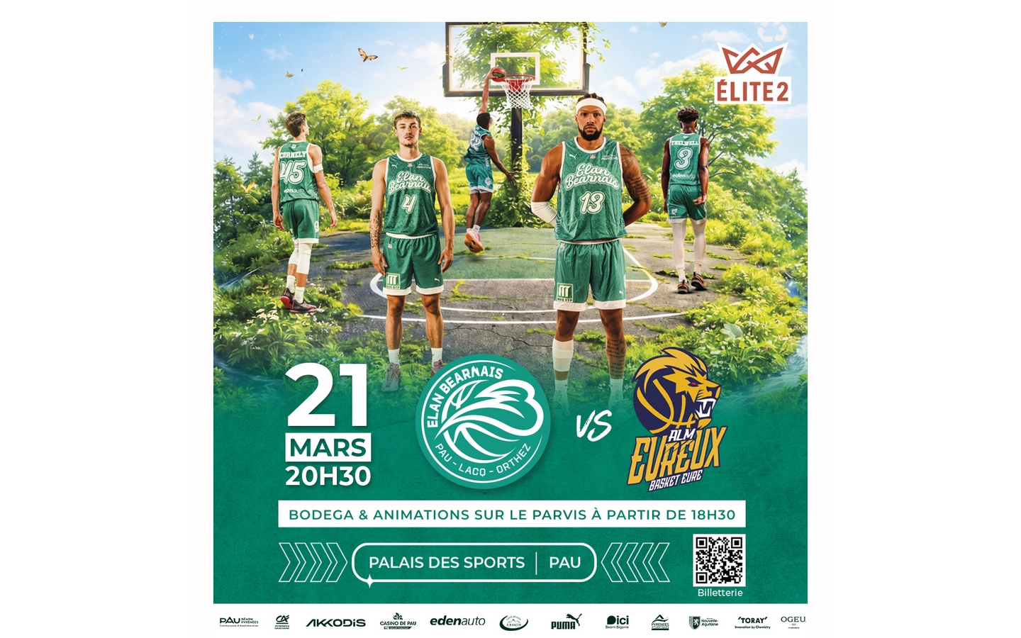 Basket ProB: Elan Béarnais Pau Lacq Orthez Vs  ...