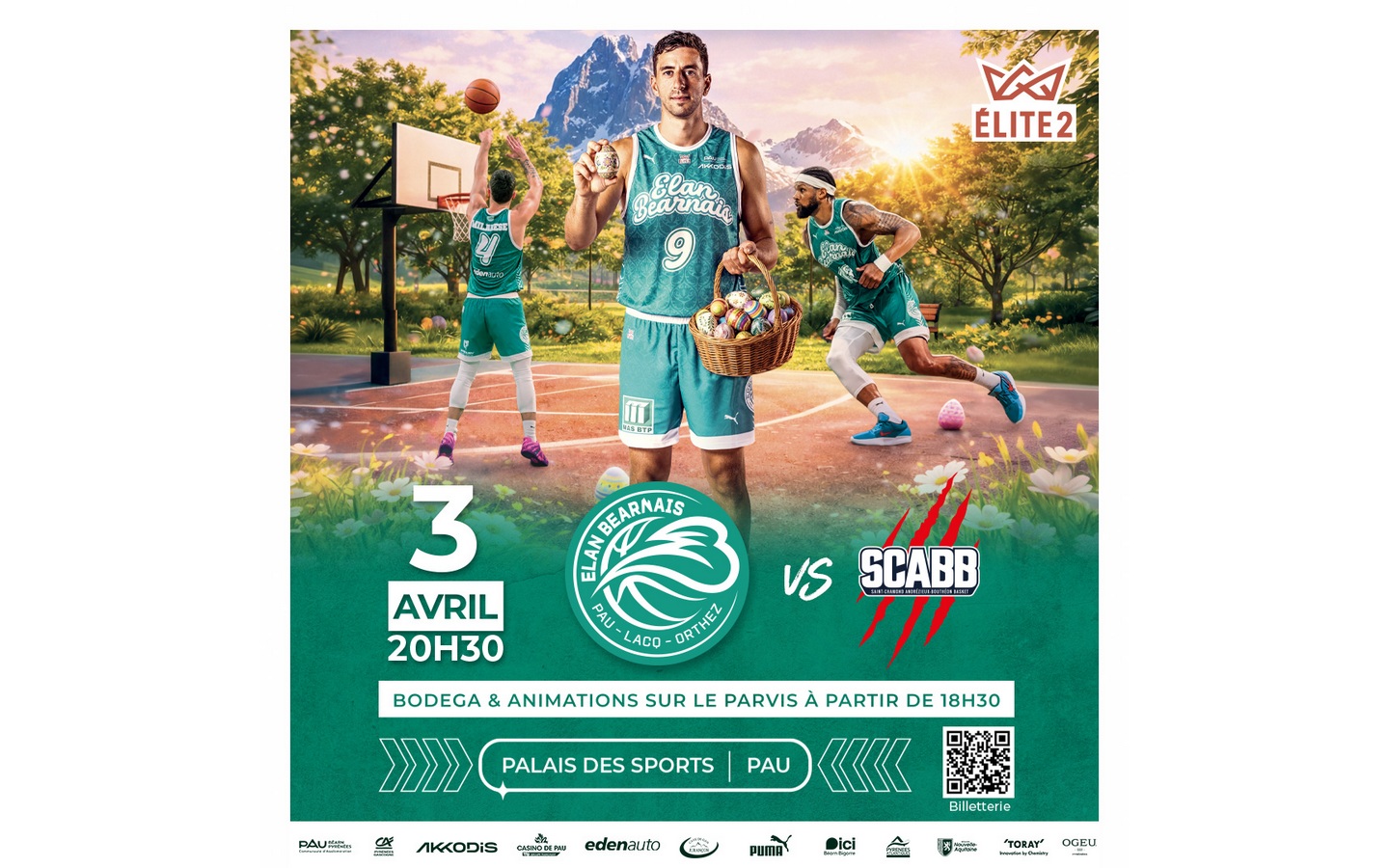 Basket ProB: Elan Béarnais Pau Lacq Orthez Vs  ...