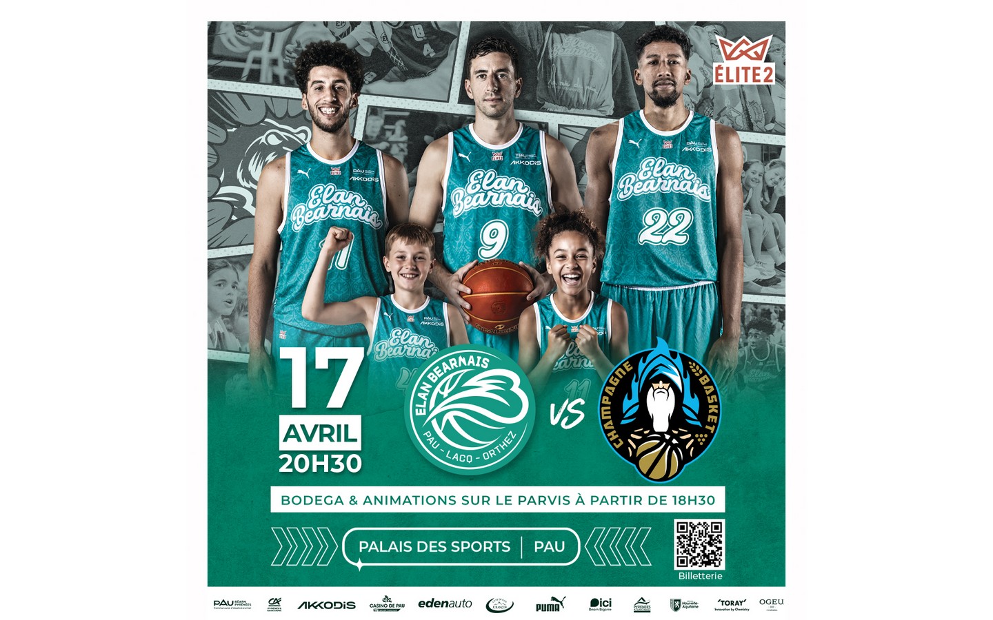 Basket ProB: Elan Béarnais Pau Lacq Orthez Vs  ...