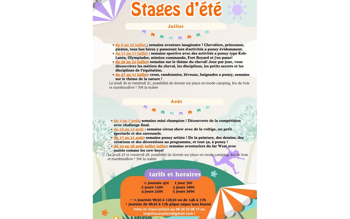 les P'tits cavaliers - animations vacances de  ...