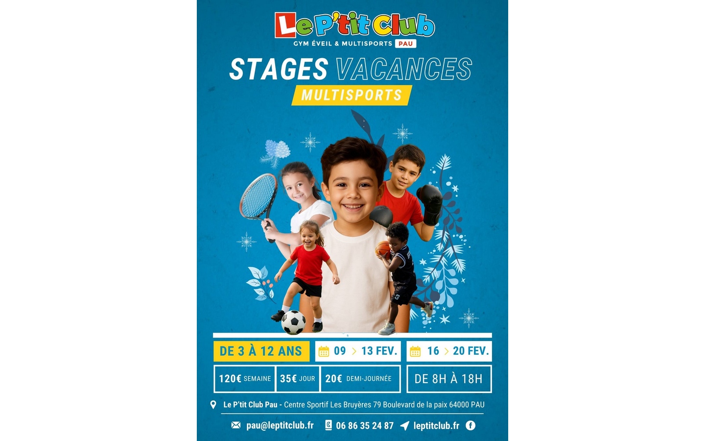 Stages multisports enfants "Le P'tit Club"