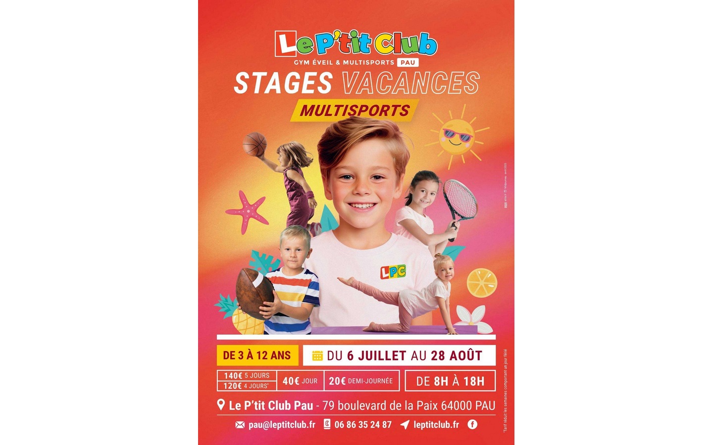 Stages multisports enfants "Le P'tit Club"
