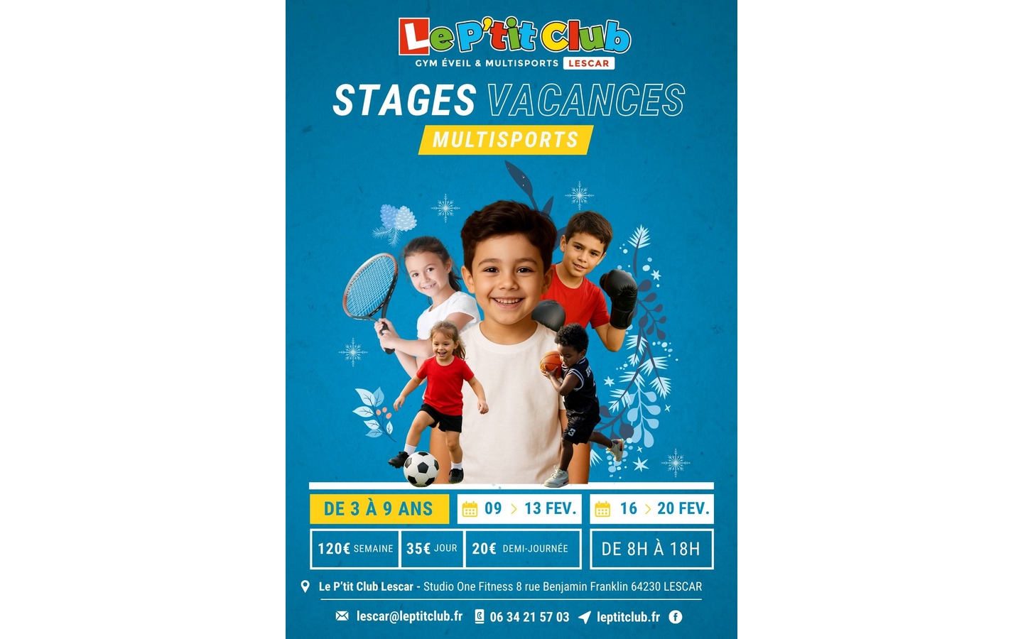 Stages multisports enfants "Le P'tit Club"