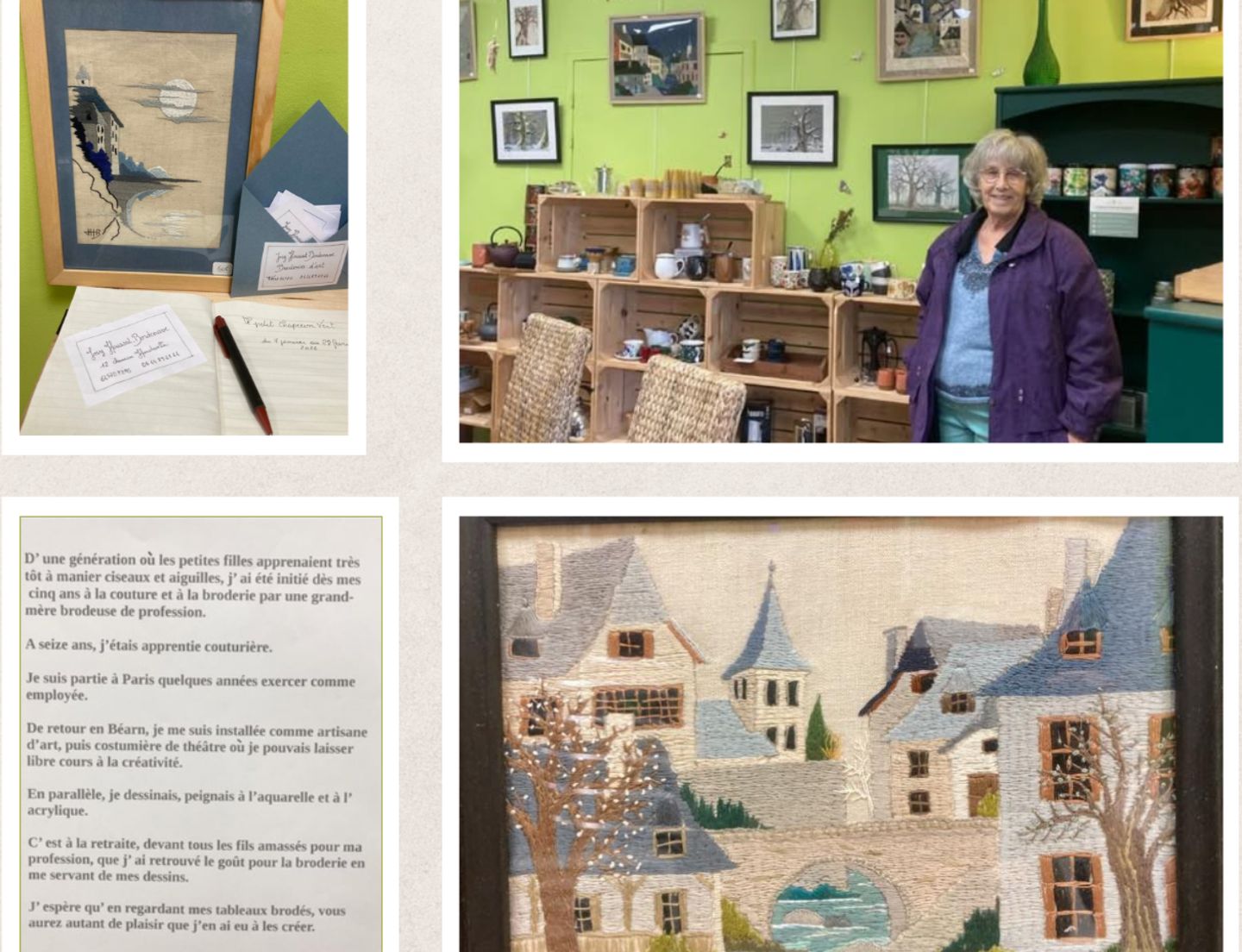 Exposition : Tableaux en toile brodée - Josy H ...