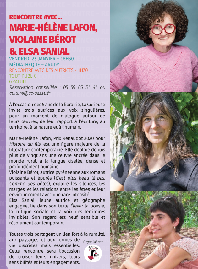 Rencontre avec... Marie-Hélène Lafon, Violaine ...
