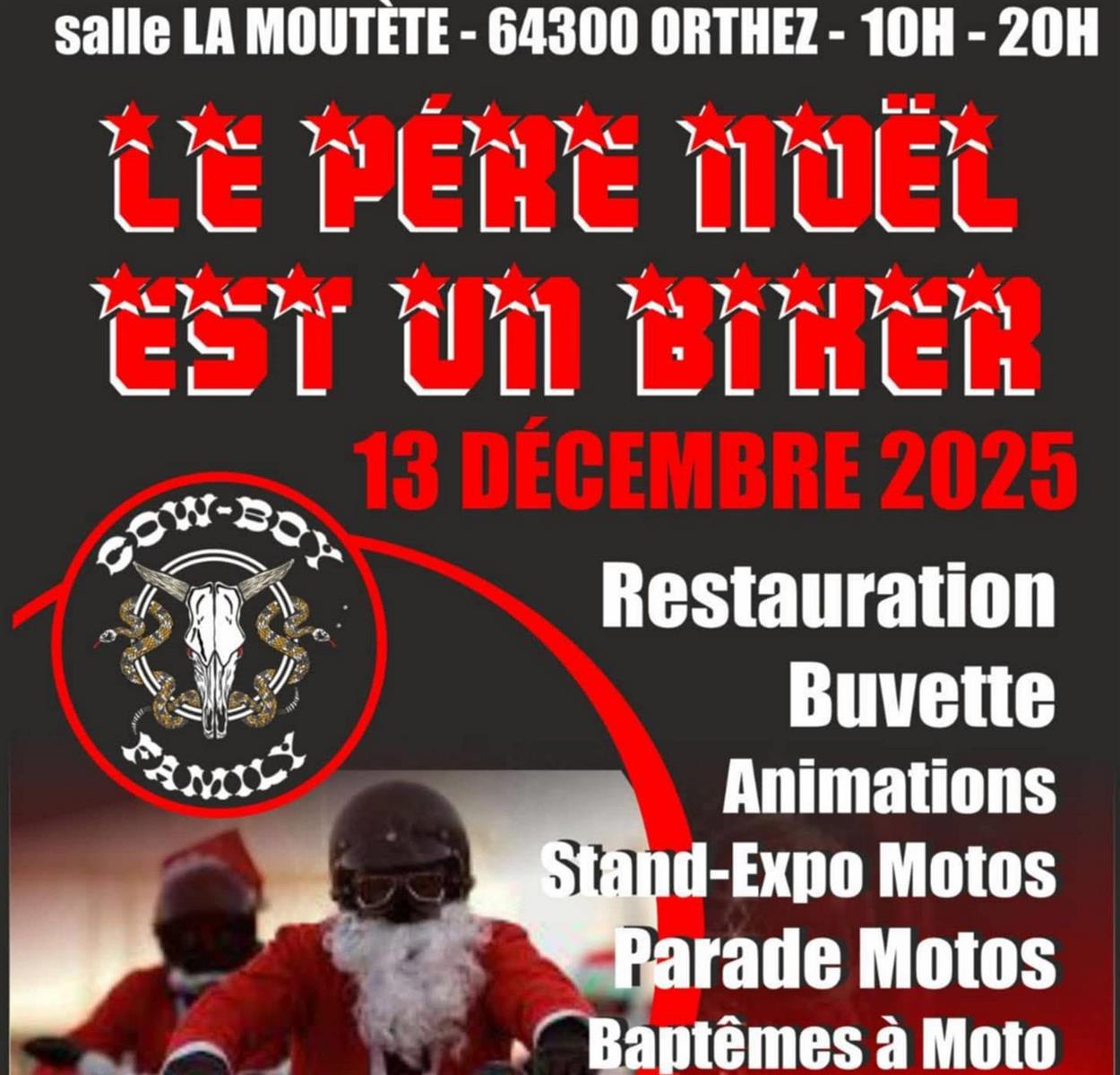 Le Père Noël est un biker