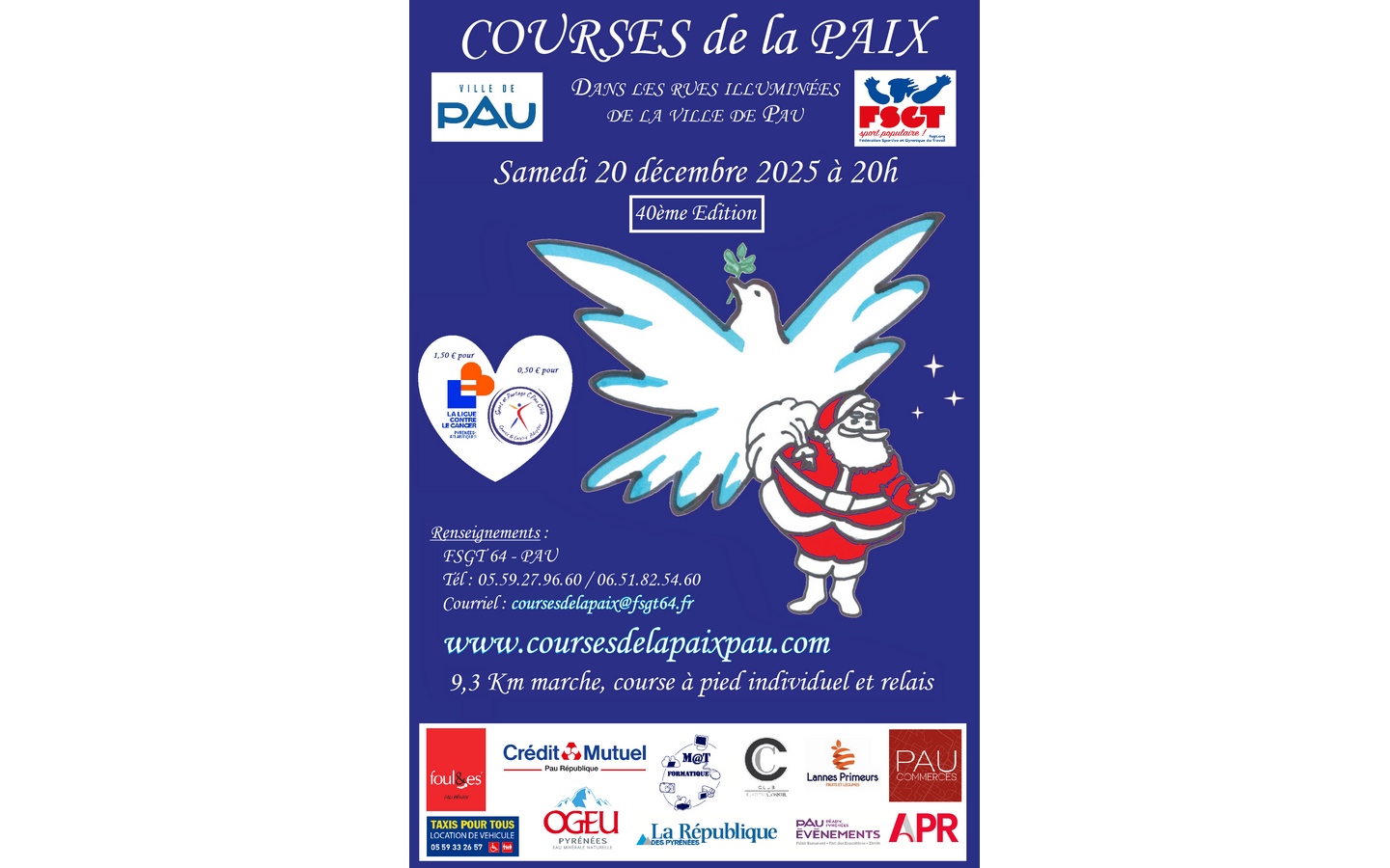 Noël à Pau - Course de la Paix 2025