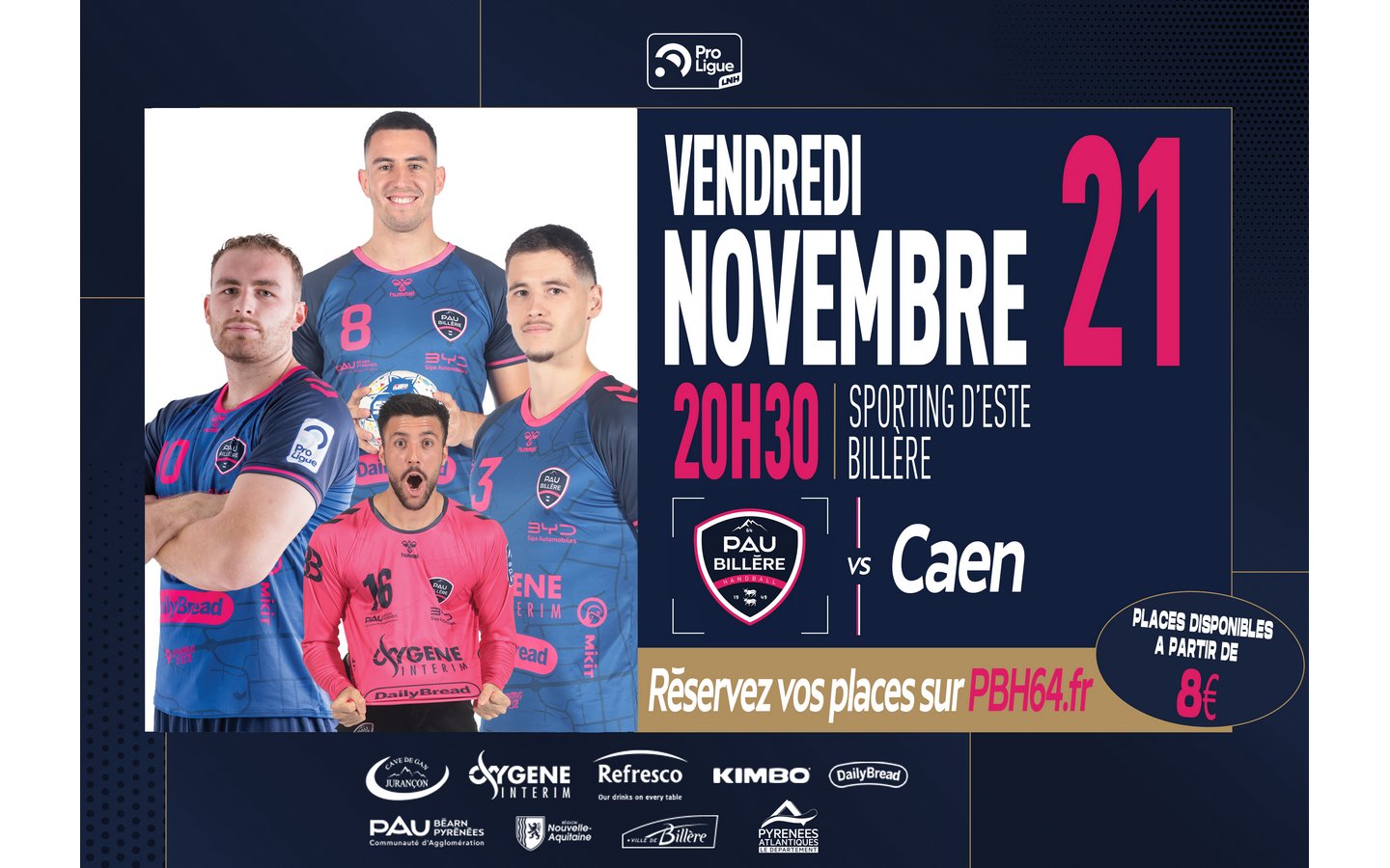 Handball: Pau Billère Handball Vs Caen