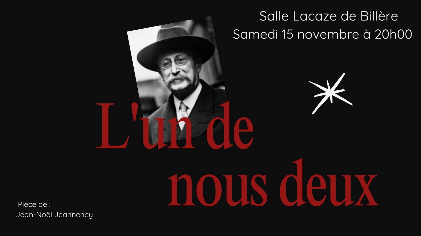 Festival théâtre & histoire : L'un de nous deux