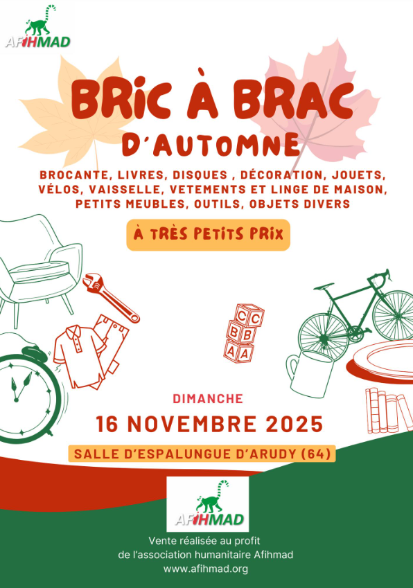 Bric à brac d'automne par l'association Afihmad