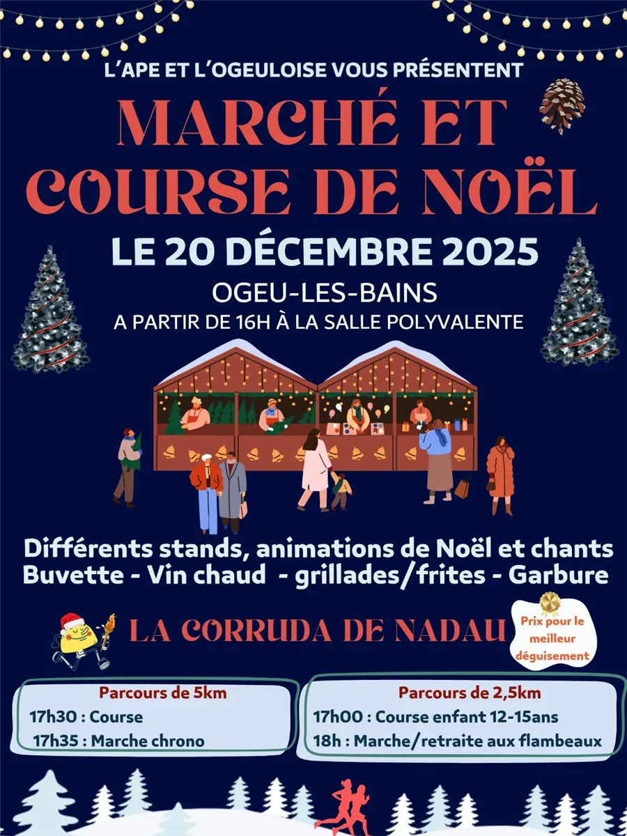 Marché et course de Noël