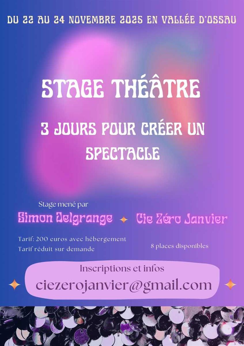 Théâtre : pièce des stagiaires de la Cie Zéro  ...