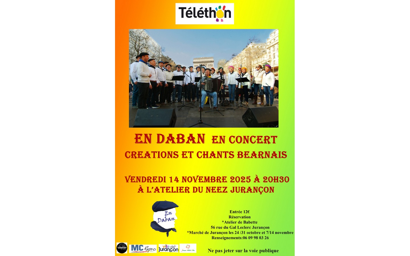 Concert En Daban au profit du Téléthon de Jurançon