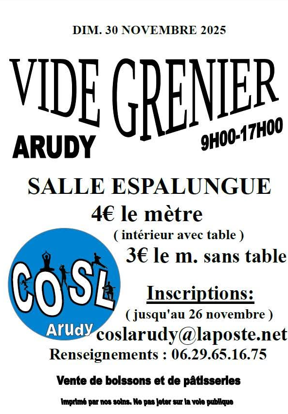 Vide Grenier du COSL - Arudy