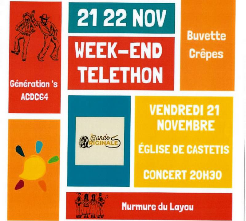 Téléthon - Concert : La Bande originale et Mur ...