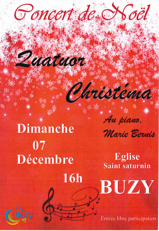 Concert de Noël : Quatuor Christéma