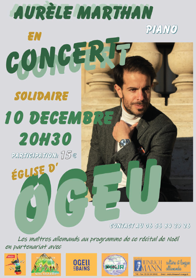 Concert solidaire : Aurèle Marthan au piano