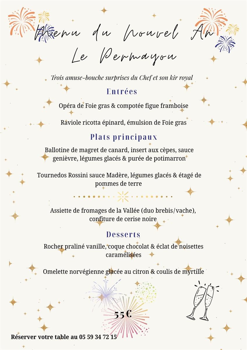 Réveillon au restaurant Le Permayou