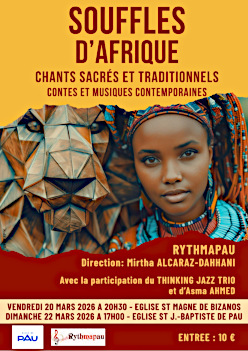 Concert "Souffles d'Afrique" vendredi 20 mars  ...