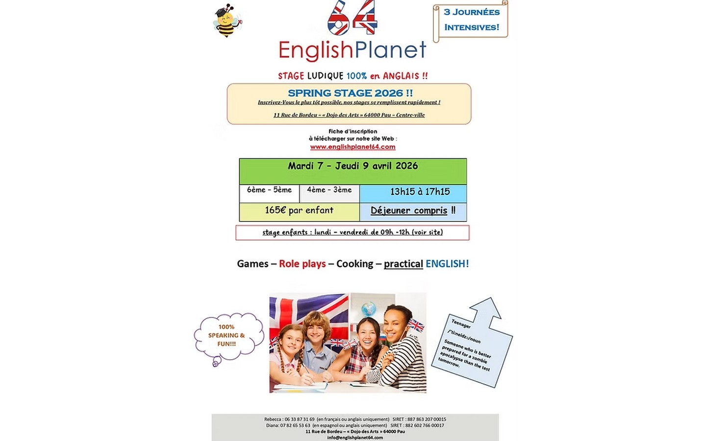English Planet - Stage anglais collégien "Spri ...