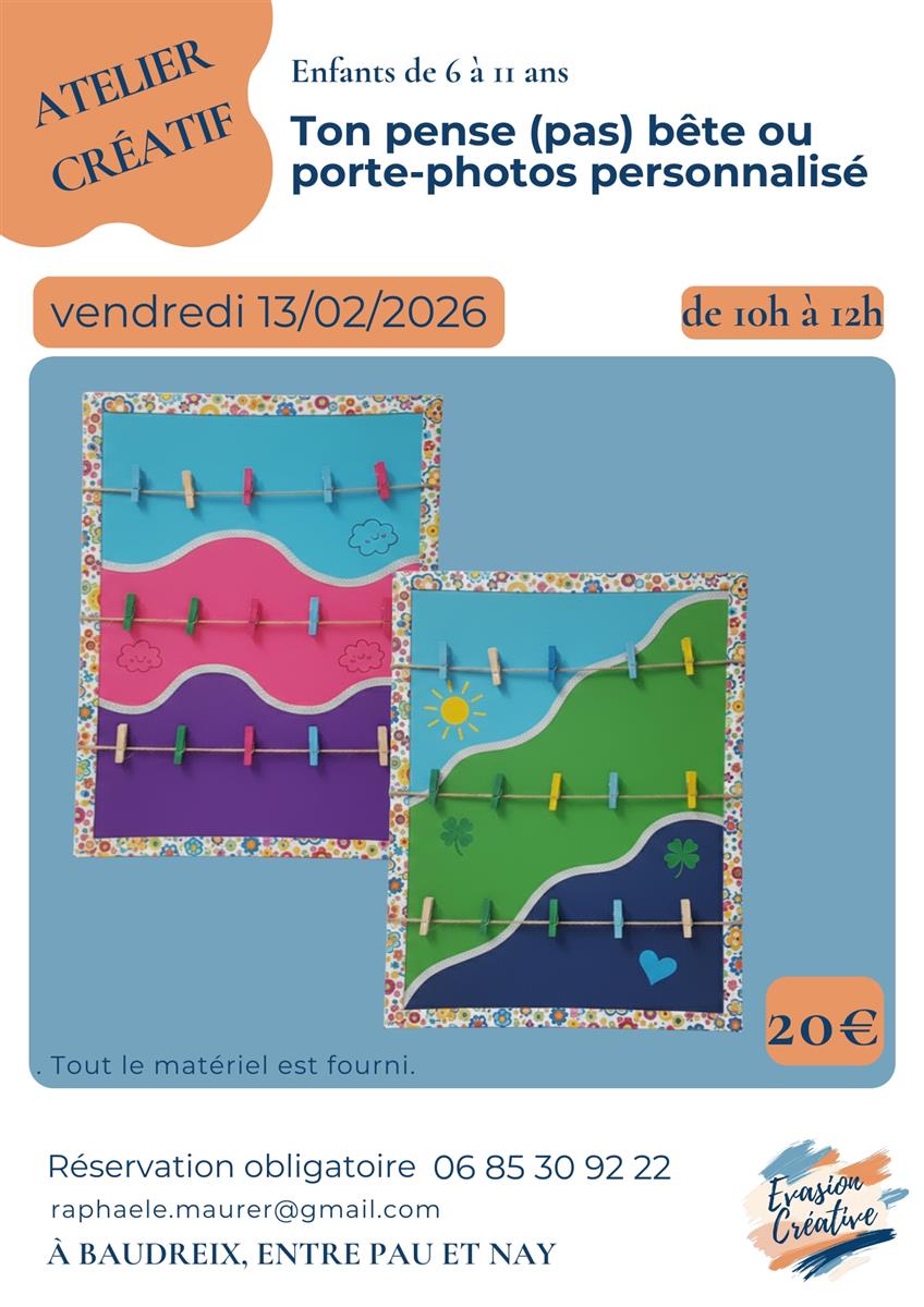 Atelier créatif : Ton pense (pas) bête ou port ...