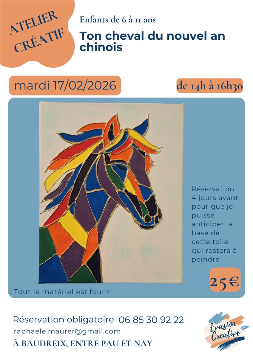 Atelier créatif peinture "Ton cheval du nouvel ...