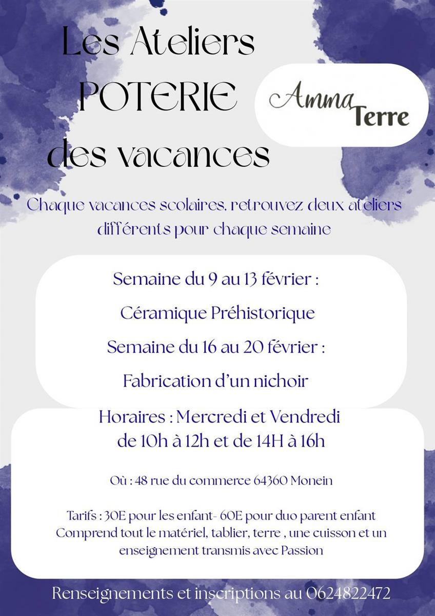 Atelier : Céramique Préhistorique