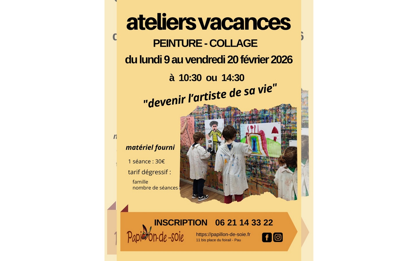 Atelier peinture-collage "Devenir l'artiste de ...