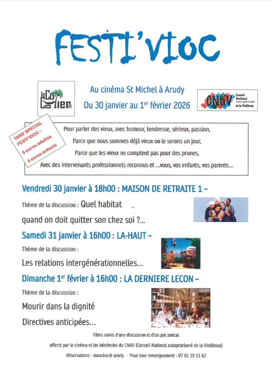Festi'Vioc - Cinéma Arudy : Maison de retraite