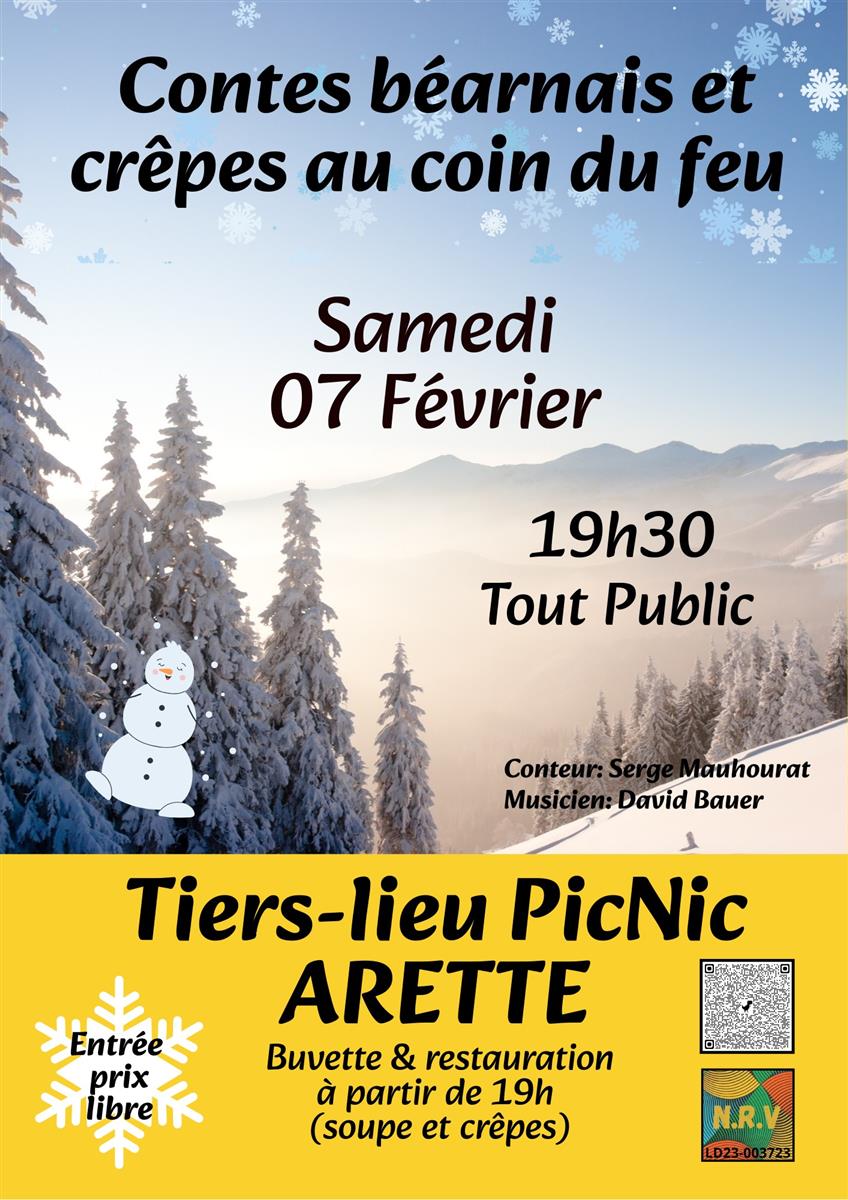 Contes béarnais et crêpes au coin du feu