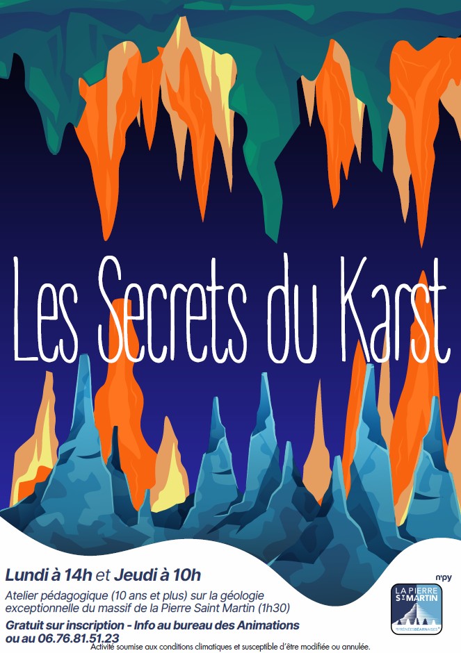 Animation les secrets du karst