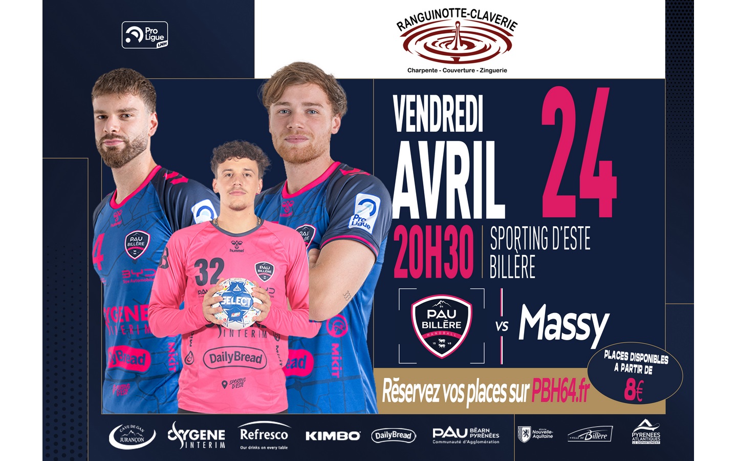 Handball: Pau Billère Handball Vs Massy