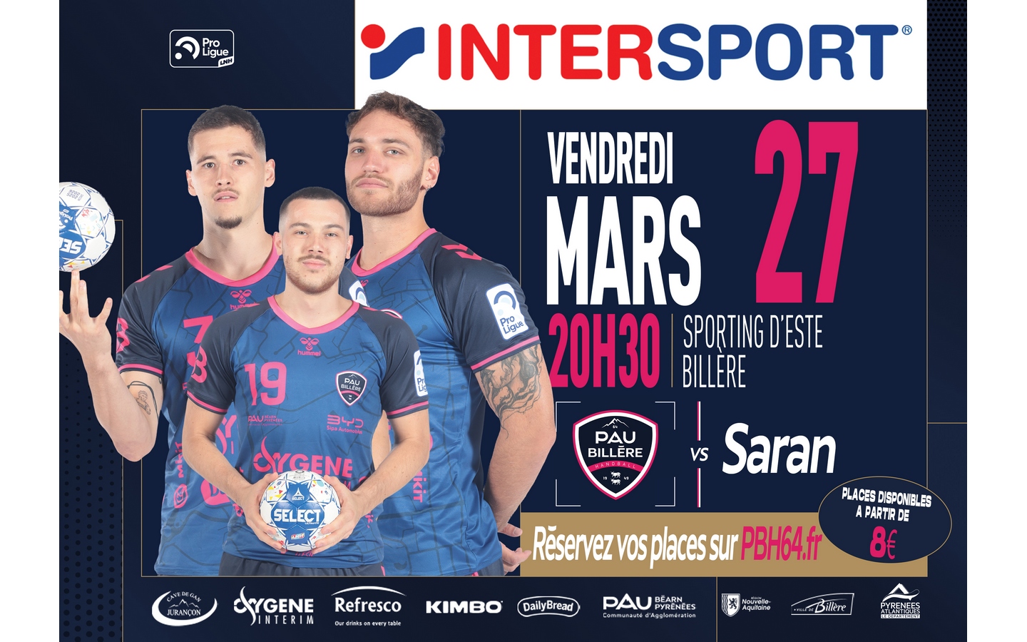 Handball: Pau Billère Handball Vs Saran