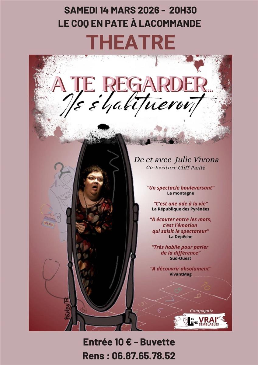 Théâtre : A te regarder ils s'habitueront