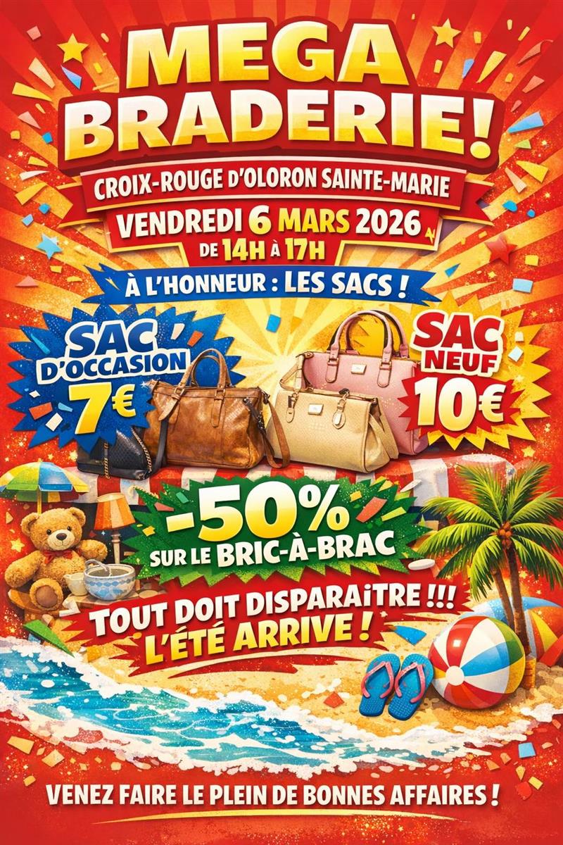 Méga braderie de la Croix Rouge