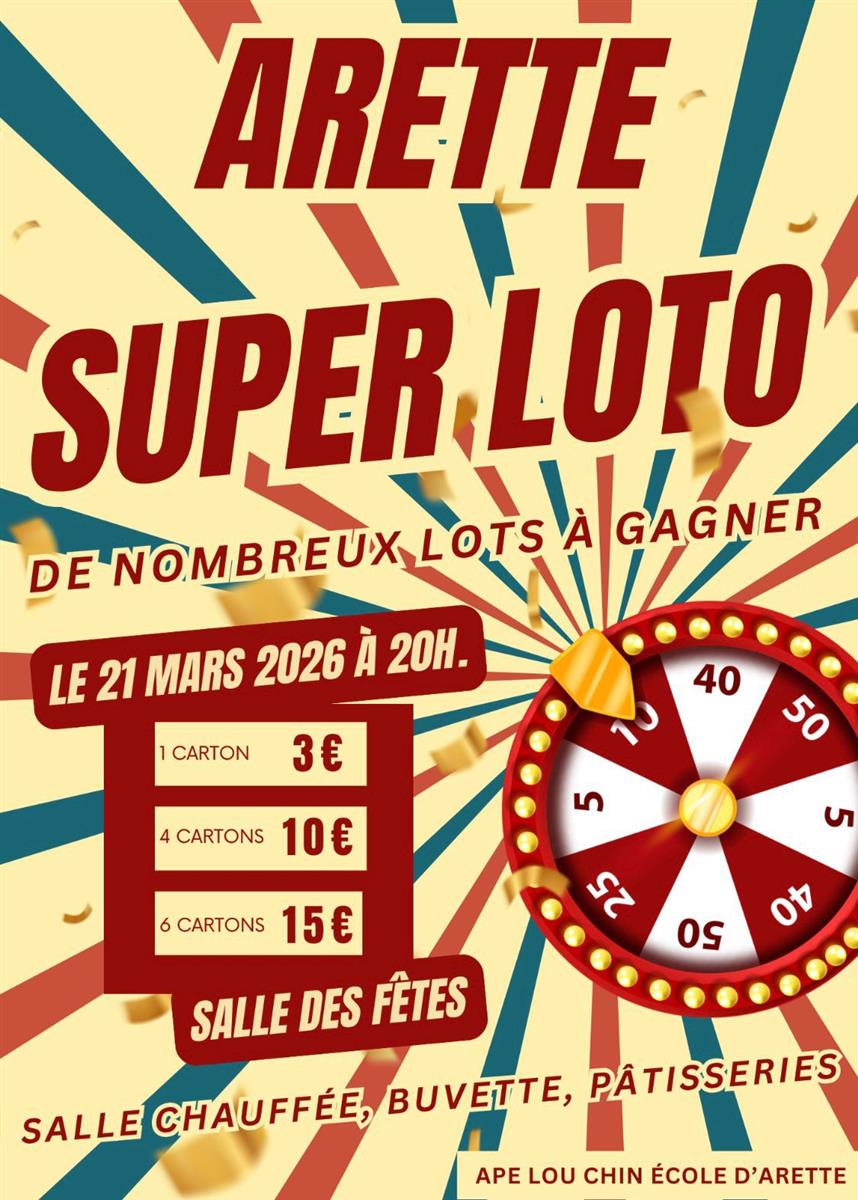 Loto de l'école d'Arette