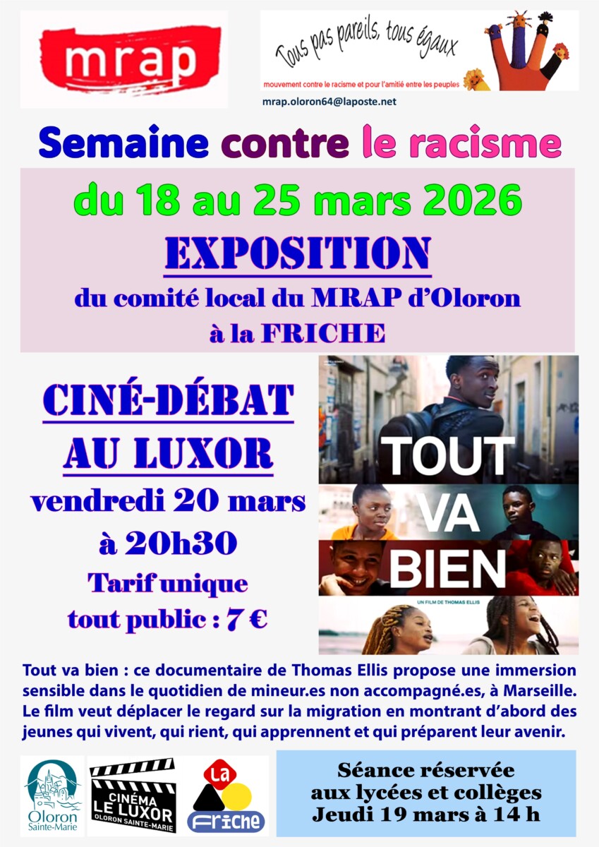 Semaine contre le racisme : Ciné-débat